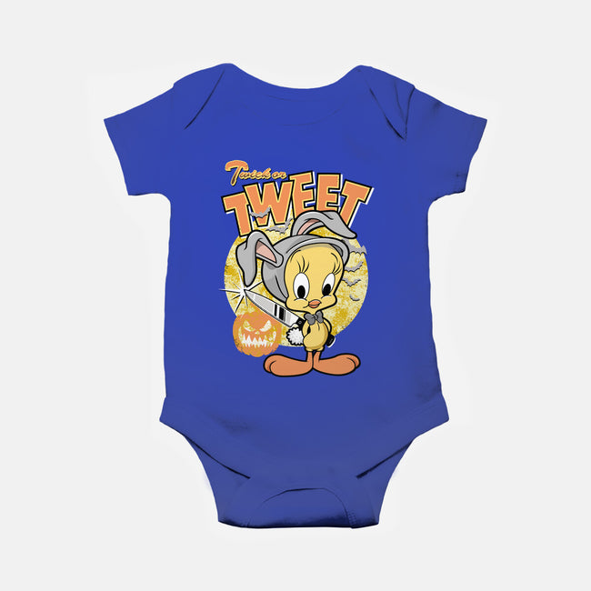 Twick Or Tweet-baby basic onesie-palmstreet