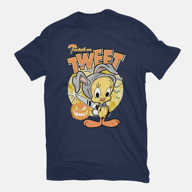 Twick Or Tweet-womens fitted tee-palmstreet