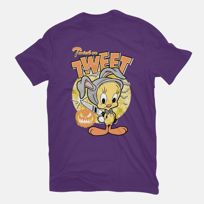 Twick Or Tweet-womens fitted tee-palmstreet