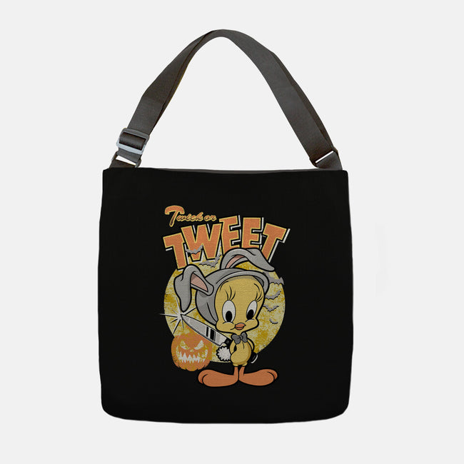 Twick Or Tweet-none adjustable tote bag-palmstreet