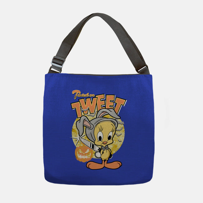 Twick Or Tweet-none adjustable tote bag-palmstreet