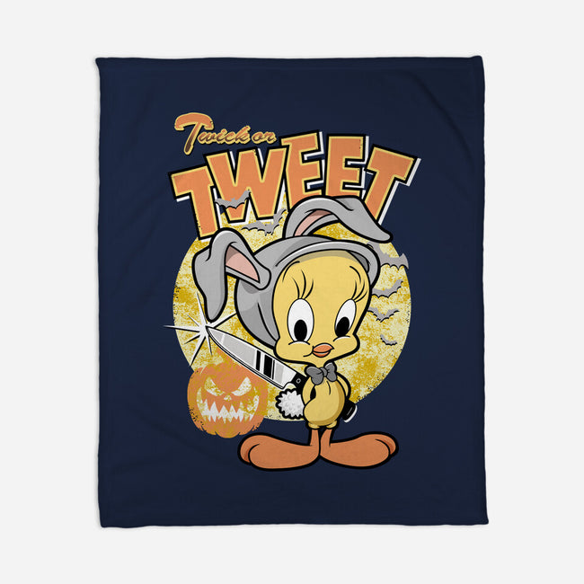 Twick Or Tweet-none fleece blanket-palmstreet