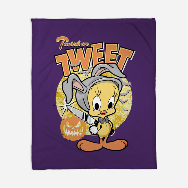 Twick Or Tweet-none fleece blanket-palmstreet