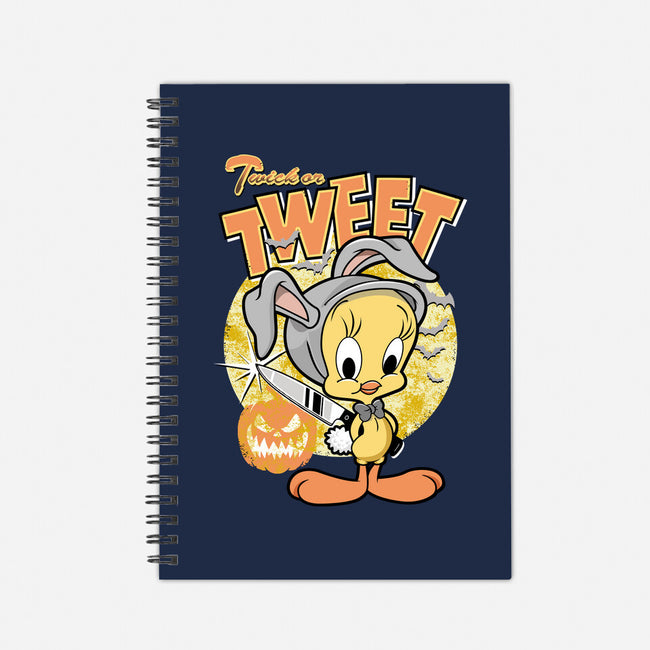 Twick Or Tweet-none dot grid notebook-palmstreet