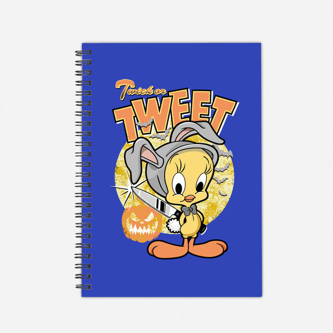 Twick Or Tweet-none dot grid notebook-palmstreet