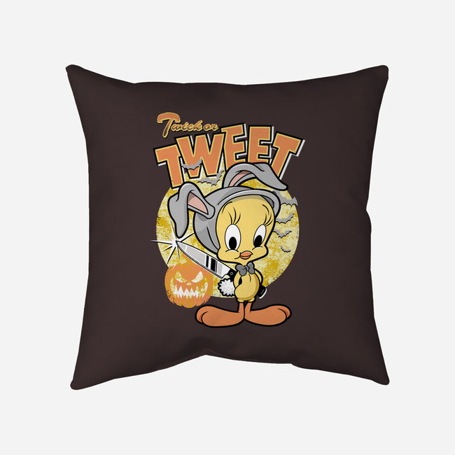 Twick Or Tweet-none removable cover w insert throw pillow-palmstreet