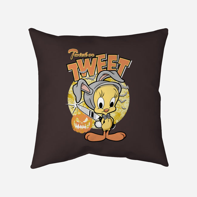 Twick Or Tweet-none removable cover throw pillow-palmstreet