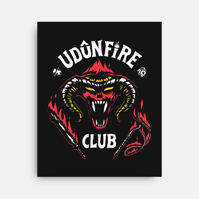 Udun Fire Club-none stretched canvas-teesgeex