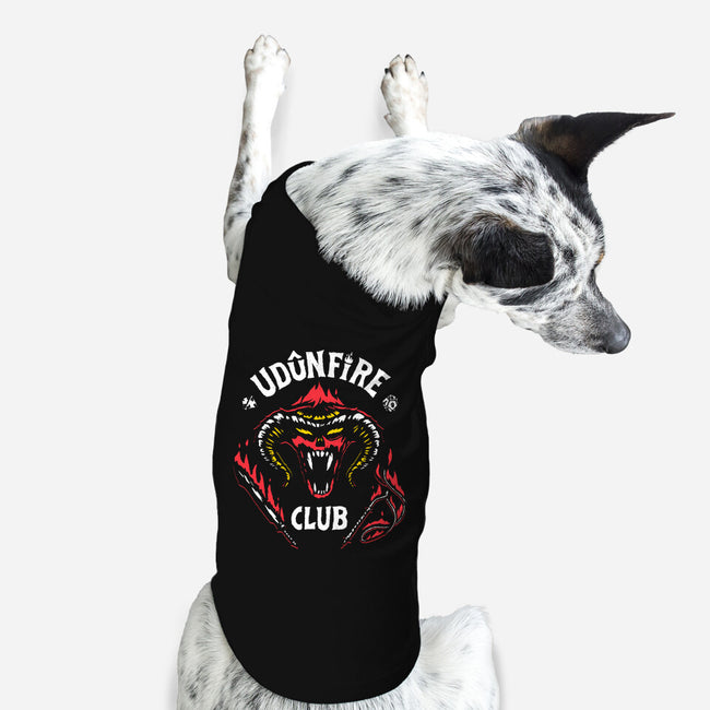 Udun Fire Club-dog basic pet tank-teesgeex