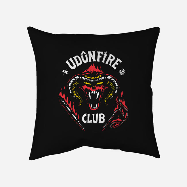 Udun Fire Club-none removable cover throw pillow-teesgeex