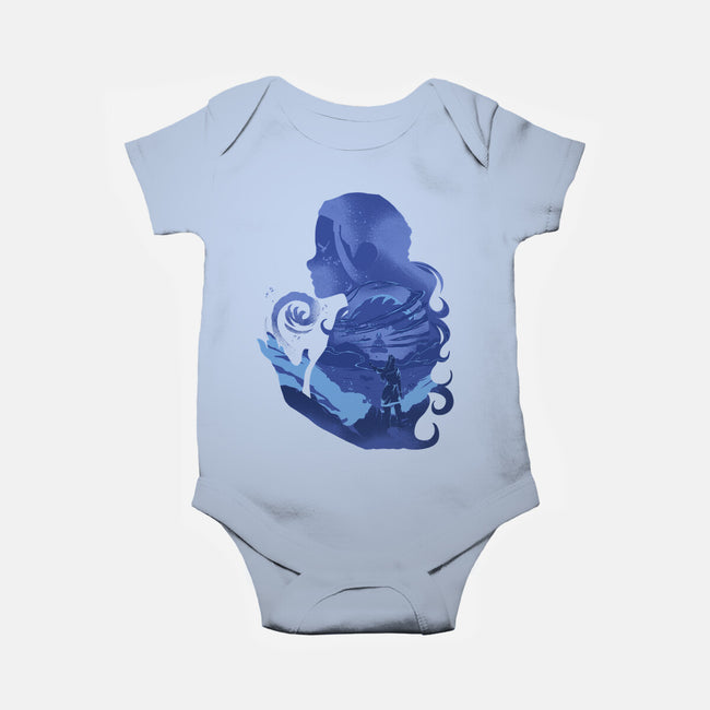 Water Loves Air-baby basic onesie-RamenBoy