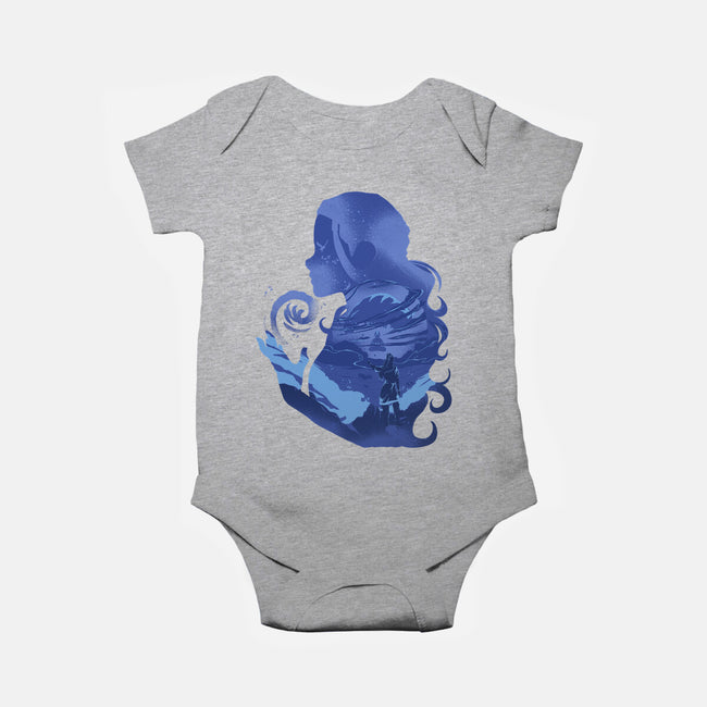 Water Loves Air-baby basic onesie-RamenBoy