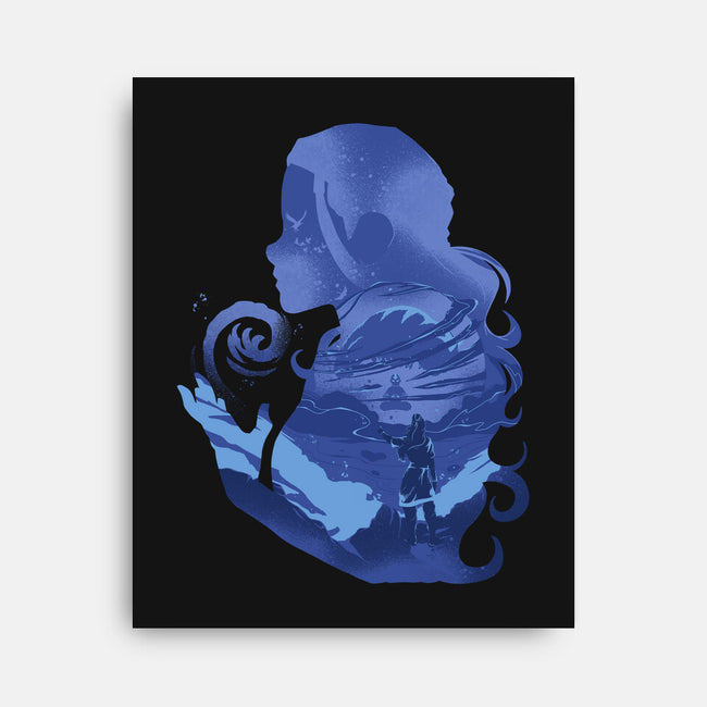 Water Loves Air-none stretched canvas-RamenBoy