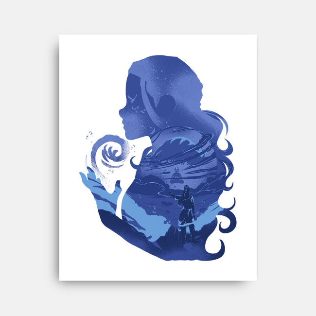 Water Loves Air-none stretched canvas-RamenBoy