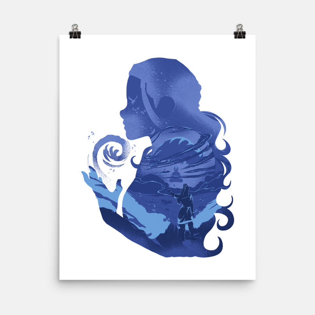 Water Loves Air-none matte poster-RamenBoy