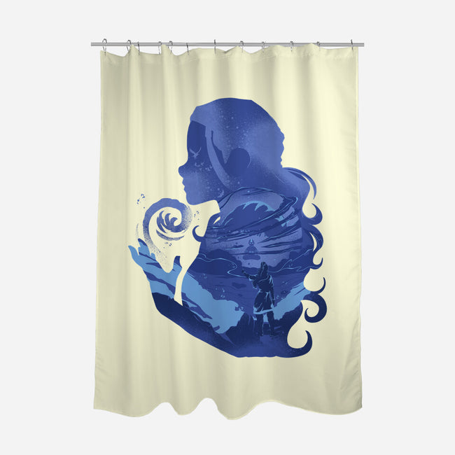 Water Loves Air-none polyester shower curtain-RamenBoy