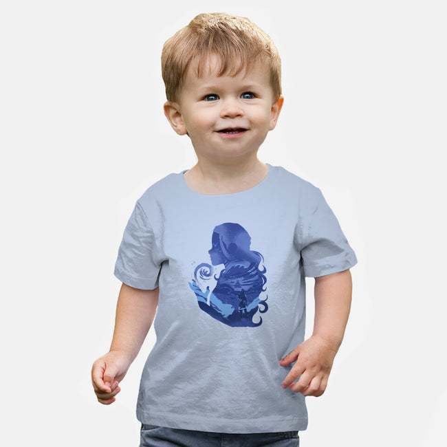 Water Loves Air-baby basic tee-RamenBoy