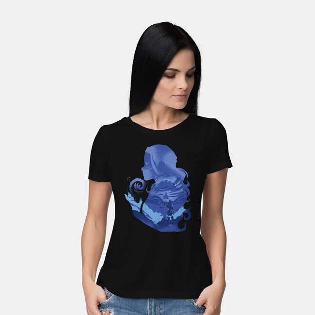 Water Loves Air-womens basic tee-RamenBoy