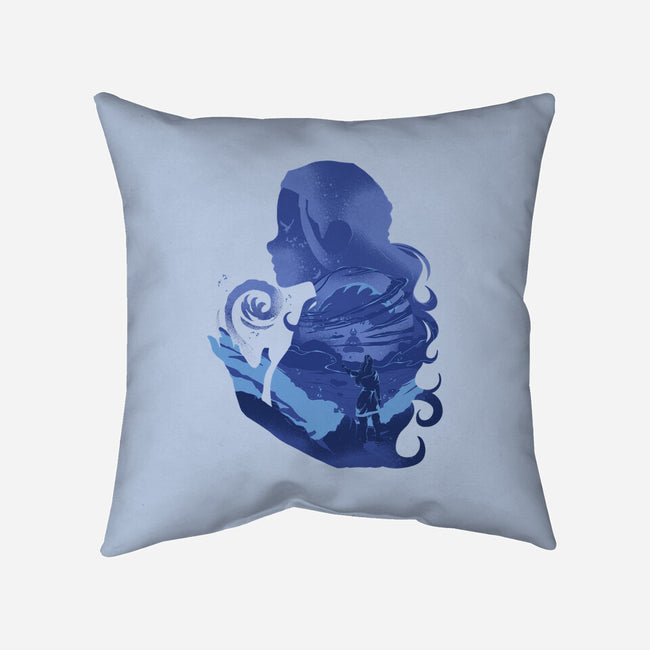 Water Loves Air-none removable cover throw pillow-RamenBoy