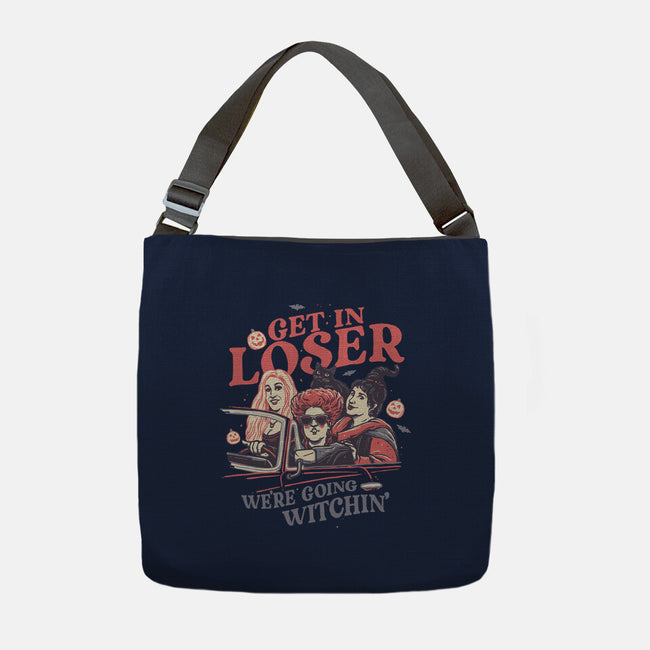 We're Going Witchin-none adjustable tote bag-momma_gorilla