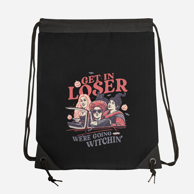 We're Going Witchin-none drawstring bag-momma_gorilla