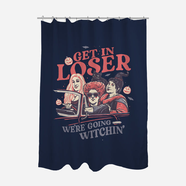 We're Going Witchin-none polyester shower curtain-momma_gorilla