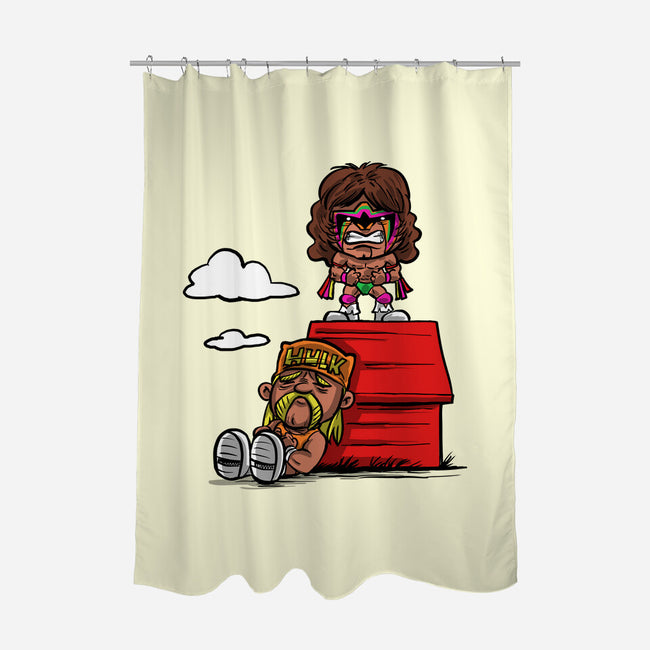 Wrestling Nuts-none polyester shower curtain-zascanauta