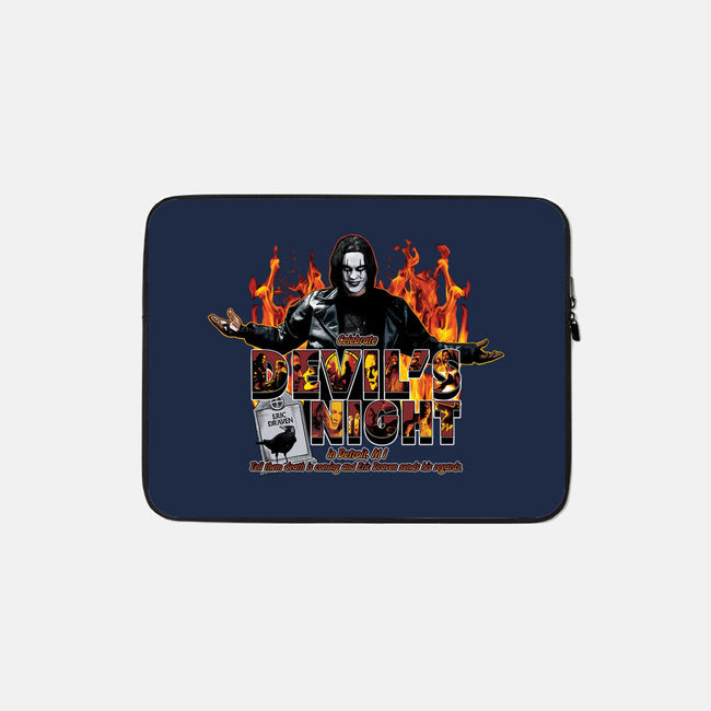 Devil's Night In Detroit-none zippered laptop sleeve-goodidearyan