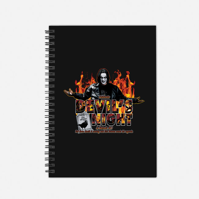 Devil's Night In Detroit-none dot grid notebook-goodidearyan