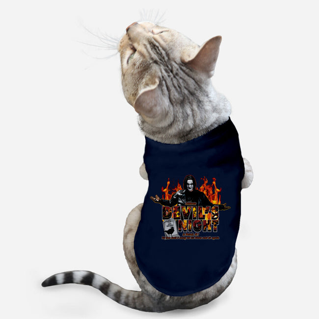 Devil's Night In Detroit-cat basic pet tank-goodidearyan