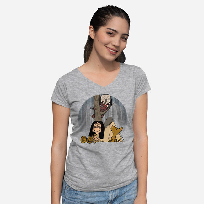 PreyNuts-womens v-neck tee-MarianoSan