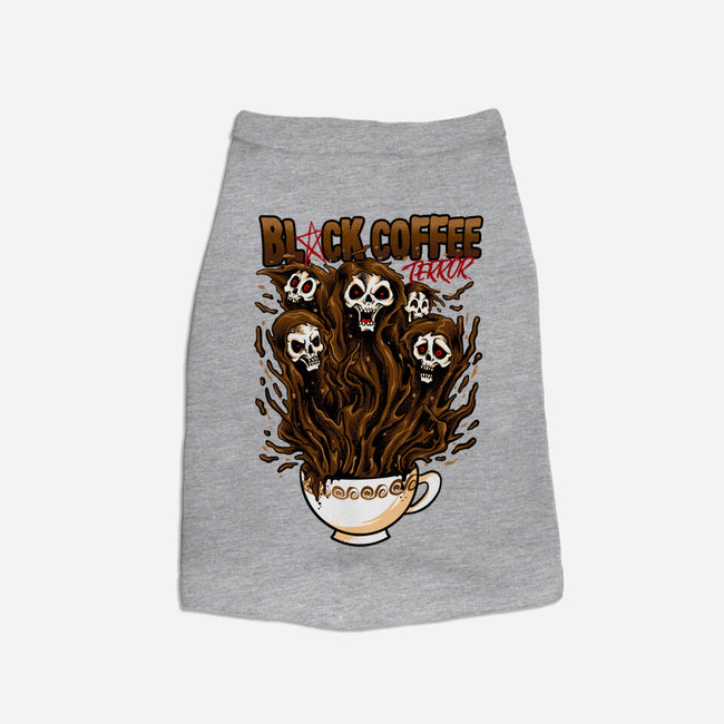 Black Coffee Terror-dog basic pet tank-spoilerinc