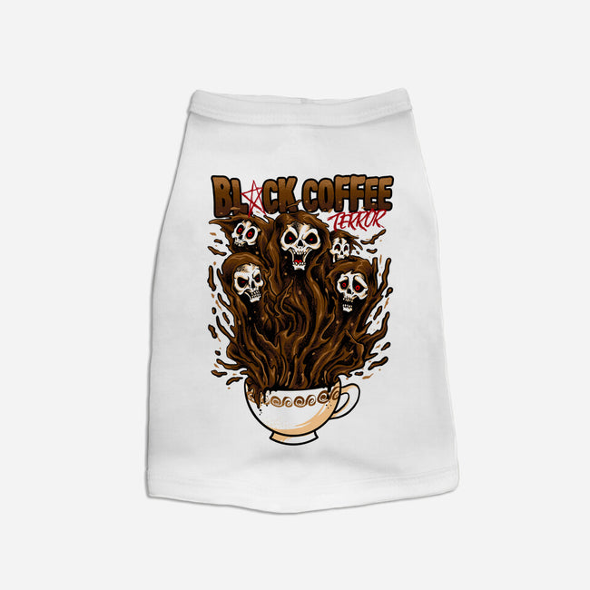 Black Coffee Terror-dog basic pet tank-spoilerinc