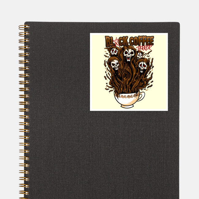 Black Coffee Terror-none glossy sticker-spoilerinc