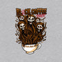 Black Coffee Terror-womens fitted tee-spoilerinc