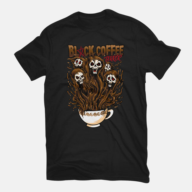 Black Coffee Terror-unisex basic tee-spoilerinc