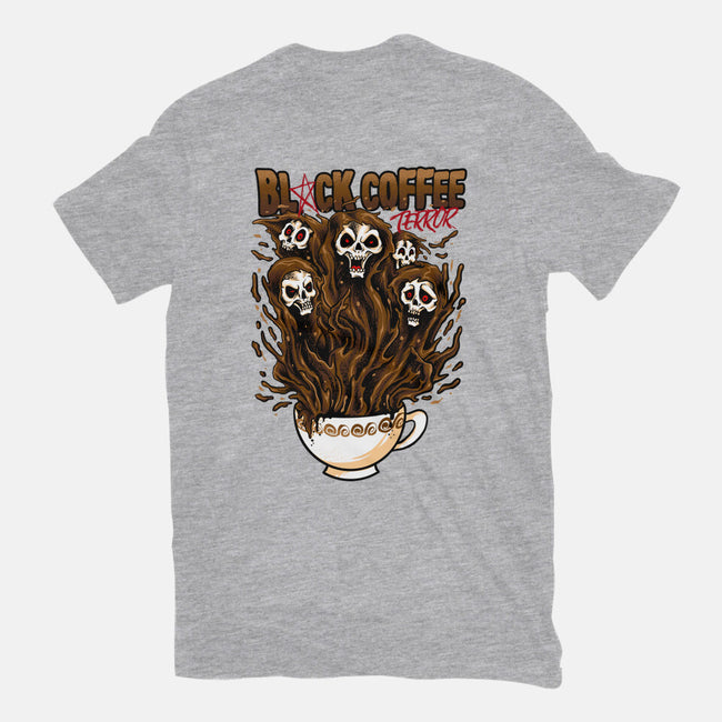 Black Coffee Terror-womens fitted tee-spoilerinc