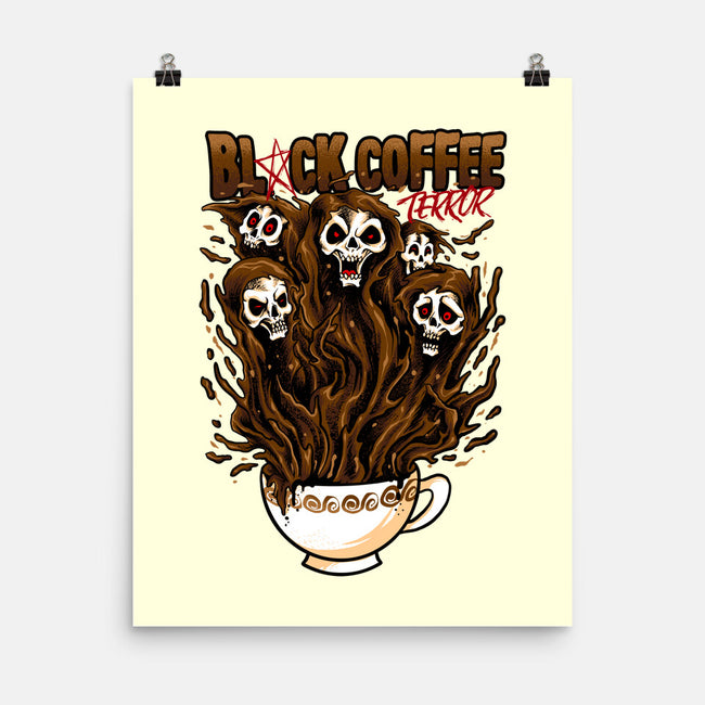 Black Coffee Terror-none matte poster-spoilerinc
