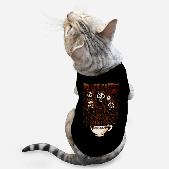 Black Coffee Terror-cat basic pet tank-spoilerinc