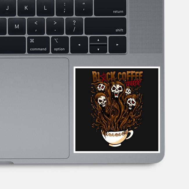 Black Coffee Terror-none glossy sticker-spoilerinc