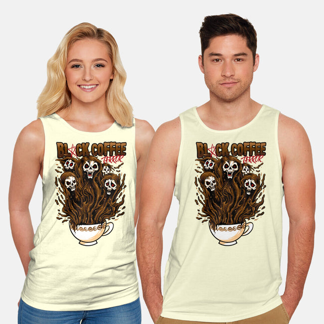 Black Coffee Terror-unisex basic tank-spoilerinc