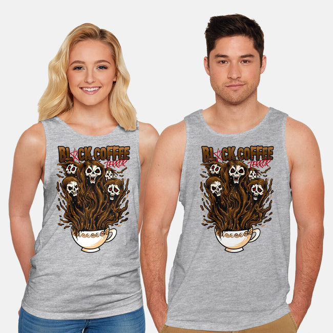 Black Coffee Terror-unisex basic tank-spoilerinc