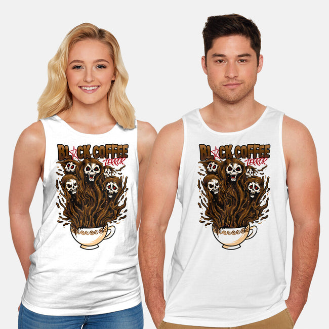 Black Coffee Terror-unisex basic tank-spoilerinc
