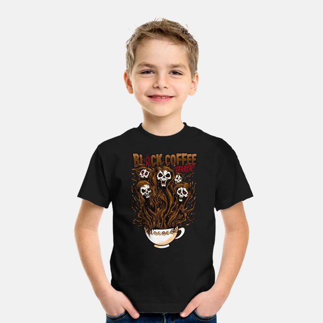 Black Coffee Terror-youth basic tee-spoilerinc