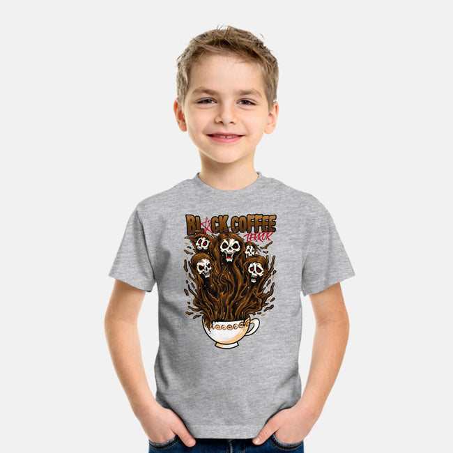 Black Coffee Terror-youth basic tee-spoilerinc