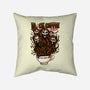 Black Coffee Terror-none removable cover w insert throw pillow-spoilerinc