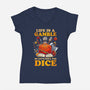 Gamble Dice-womens v-neck tee-Vallina84