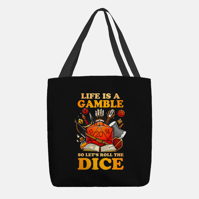 Gamble Dice-none basic tote bag-Vallina84