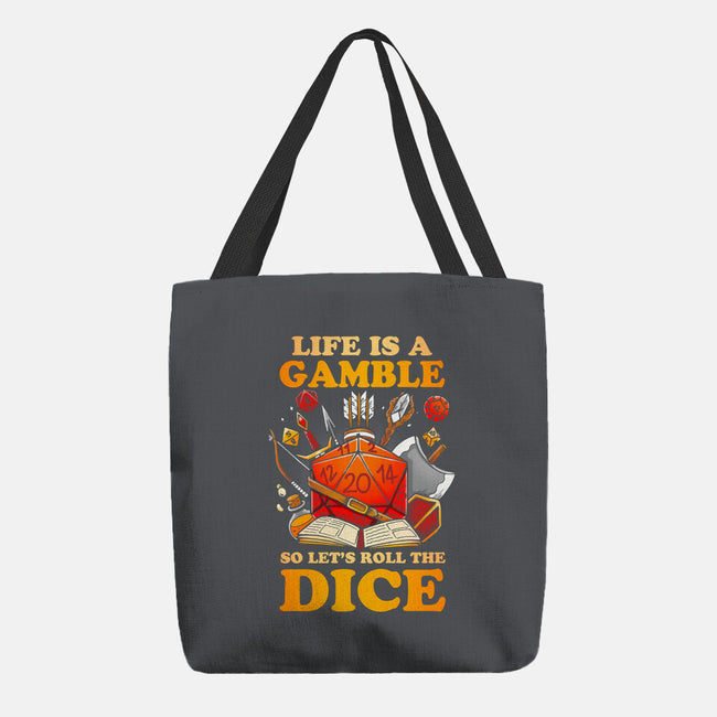 Gamble Dice-none basic tote bag-Vallina84