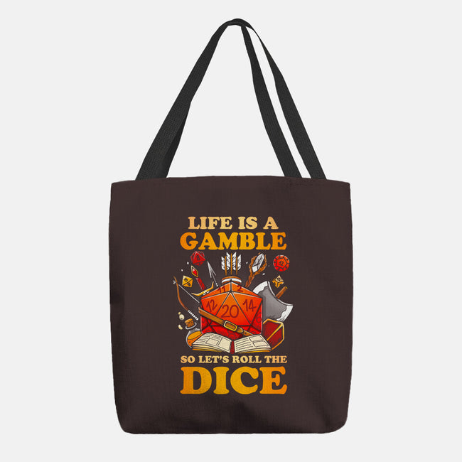 Gamble Dice-none basic tote bag-Vallina84